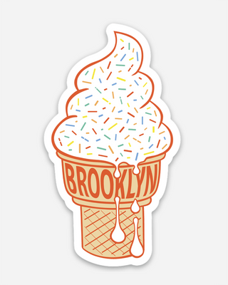Brooklyn Ice Cream Cone Sticker