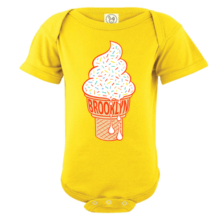 Brooklyn Ice Cream Cone Baby Short Sleeve One Piece