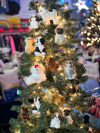 Furry Dog Ornament
