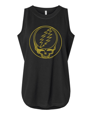 Grateful Dead Gold Foil Stealie Tank -PRE ORDER Ships LATE JANUARY