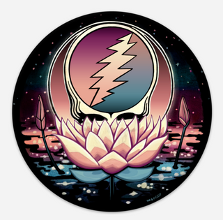Grateful Dead Small Lotus Steal Your Face Sticker