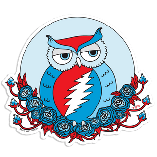 Grateful Dead Owl Sticker