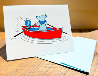Grateful Dead Terrapin & Bear Dinghy Greeting Card