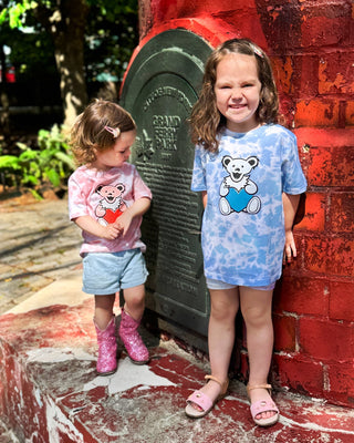 Grateful Dead Heart Bear Tie-Dye Toddler T
