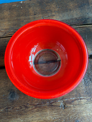 Vintage Pyrex 1980s Primary Colors Clear Bottom Mixing Bowl Set