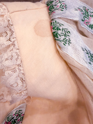 Vintage 1970s Renaissance Regency Inspired Maxi Prairie Candi Jones Dress