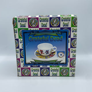 Vintage Grateful Dead 2000s Dancing Bear Latte Mug With Saucer
