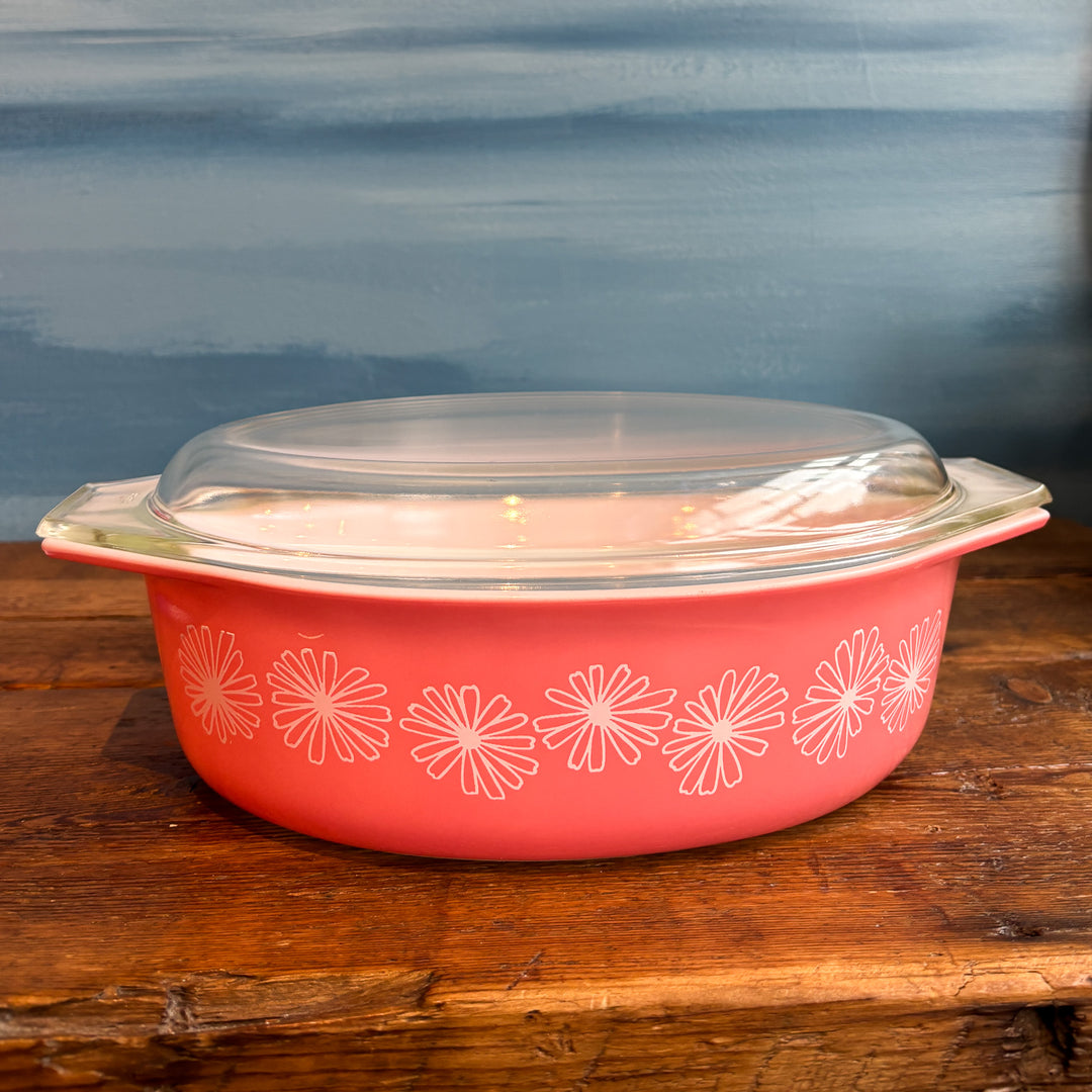 Vintage Pyrex 045 Pink Daisy Casserole Dish 1/2 Qt – Little Hippie