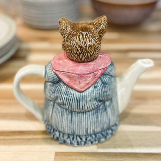 Vintage 1980's Otagiri Cat Lady Ceramic Tea Pot