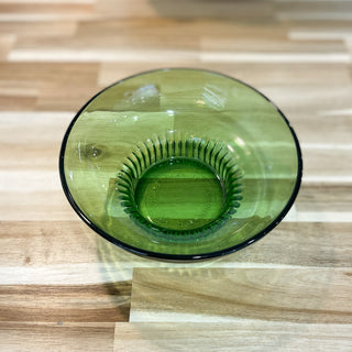Vintage MCM A. L. Randall Green Glass Bowl Dish