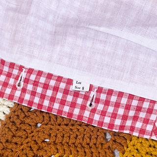 Vintage 1960s Abercrombie & Fitch Red Plaid Women's Beach Crop Top