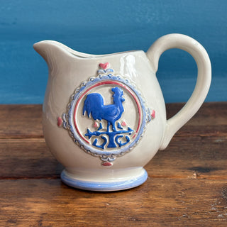 Vintage 1990s Otagiri Matt Hromalik Blue Rooster Farmhouse Set