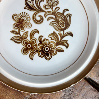 Vintage 1970s Monterrey Stoneware Dinner Plates Made in Japan