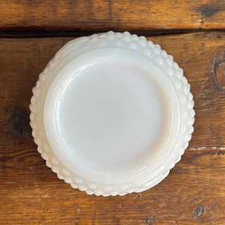 Vintage Fire King Hobnail Milk Glass Planter