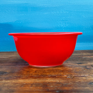 Vintage Pyrex 1980s Primary Colors Clear Bottom Mixing Bowl Set