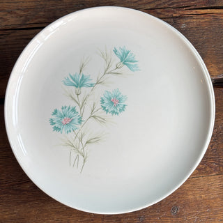 Vintage Mid Century 1960's Blue Flowers Taylor Smith Dinnerware Set