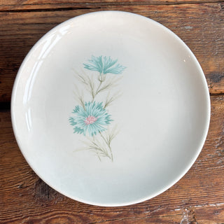 Vintage Mid Century 1960's Blue Flowers Taylor Smith Dinnerware Set