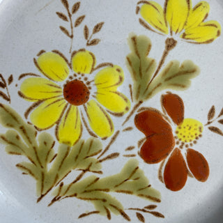 Vintage 1980s Stoneware by Excel Bonnie-Fleur Salad Plates