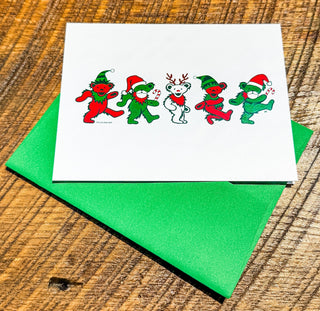 Grateful Dead Jingle Bears Greeting Card