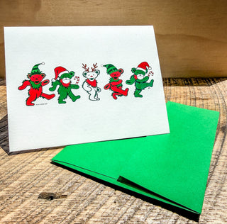 Grateful Dead Jingle Bears Greeting Card