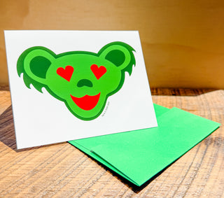 Grateful Dead Love Bear Greeting Card