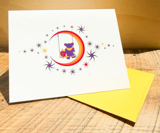 Grateful Dead Moon Swing Greeting Card