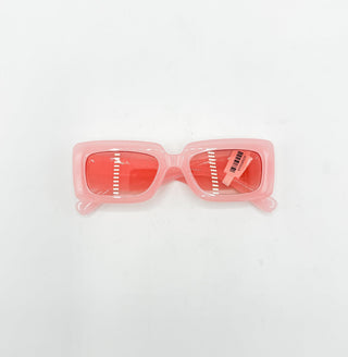 Kid's Pastel Rectangular Fashion Sunglasses