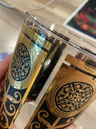 Vintage MCM 1960s Libbey “Rock of Gibraltar” Rocks Glasses