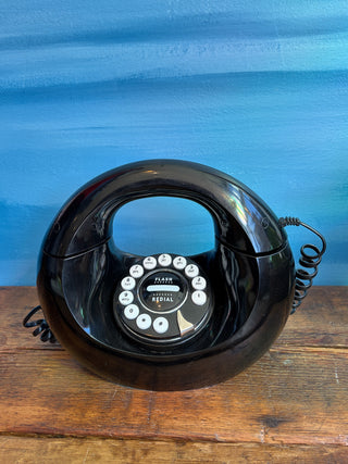 Vintage Policoncept Donut Handbag Push Dial Telephone