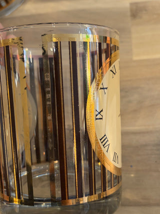 Vintage 1980's Briard 5 O'Clock Lowball Glasses