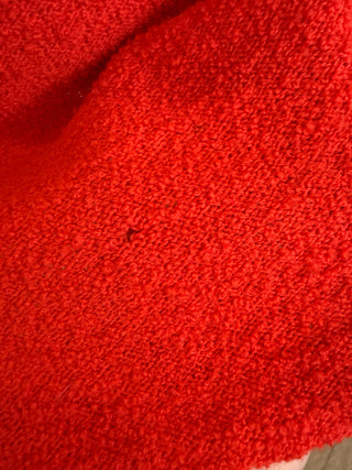 Vintage 1960 1970s Orange Mod Knit Mini Dress