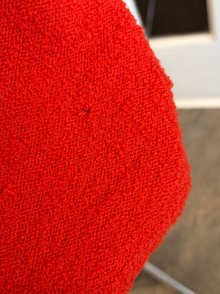 Vintage 1960 1970s Orange Mod Knit Mini Dress