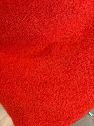 Vintage 1960 1970s Orange Mod Knit Mini Dress