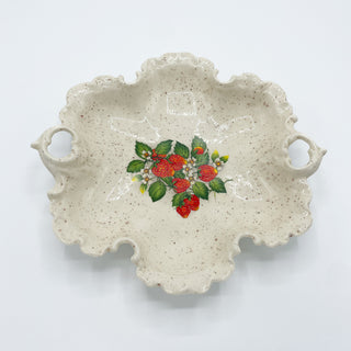 Vintage Strawberry Serving Platter