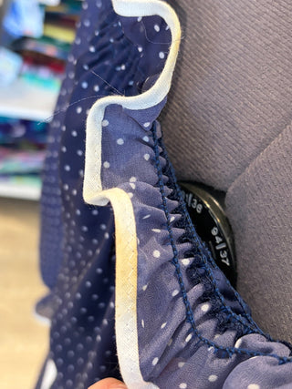 Vintage 1970s Kleemeier Hof Maxi Polka Dot Garden Party Prairie Dress