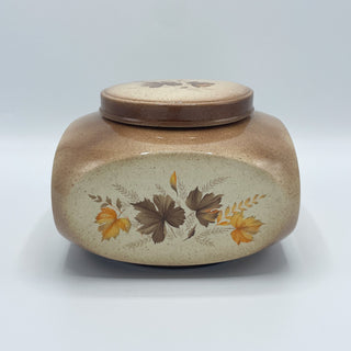 Vintage 1970s Brown Autumnal Jar