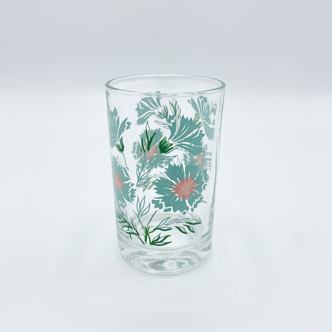 1960s vintage drinking glasses Vintage 1960s MCM Small Blue Flower Taylor Smith Glasses – Little Hippie