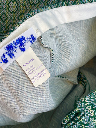 Vintage 1960s 1970s Bobby Brooks Green Flare Pants DEADSTOCK with Tags.