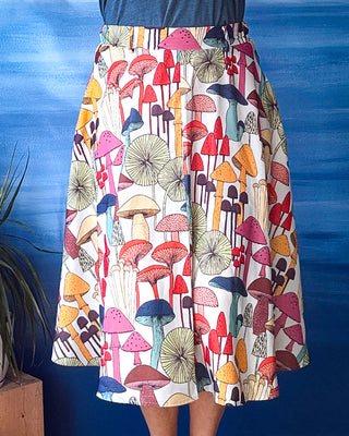 Mushroom Print Skirt