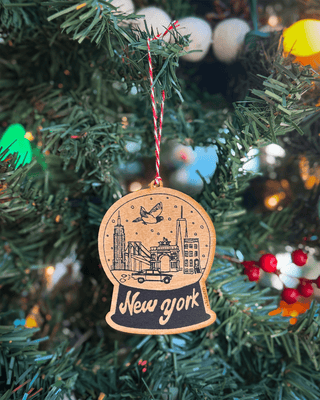 New York City Wood Ornament