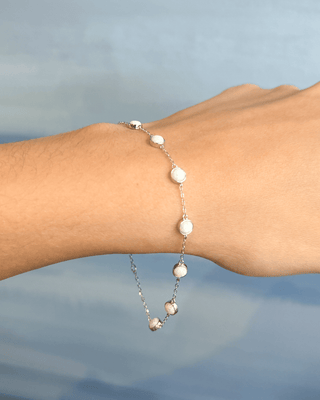 Opal Charm Stacking Bracelet