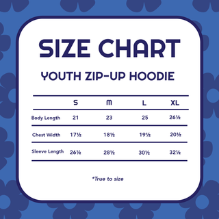 Grateful Dead Retro Stripes Bear Youth Zip Hoodie