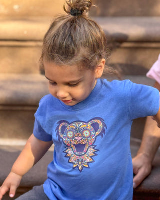 Grateful Dead Paisley Bear Face Toddler T