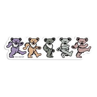 Grateful Dead Pastel Bears Sticker