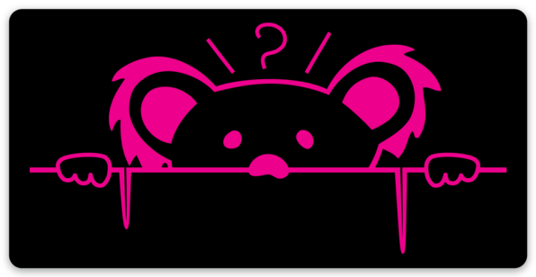 Peaking Bear Sticker – Little Hippie