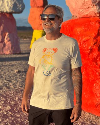 Grateful Dead Retro Stripes Big Bear Unisex T