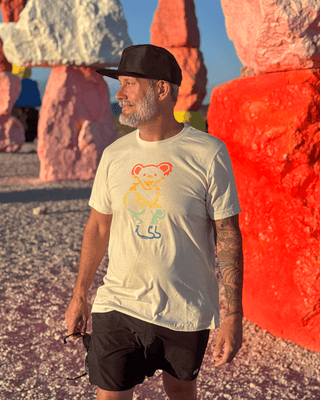 Grateful Dead Retro Stripes Big Bear Unisex T
