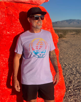 Grateful Dead Retro Stripes Stealie Unisex T