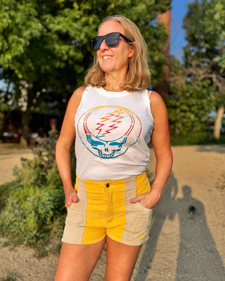 Grateful Dead Retro Stripes Stealie Women's Tank