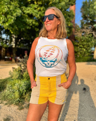Grateful Dead Retro Stripes Stealie Women's Tank